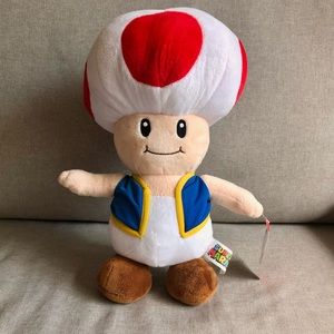 15” SUPER MARIO Toad Plush | NWT